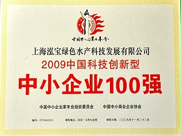 泓宝-2009年中国科技创新型中小企业100强