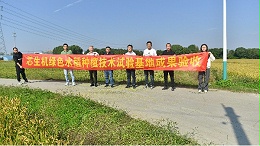 芯生机绿色水稻种植技术试验基地测产验收圆满完成，试验成果显著